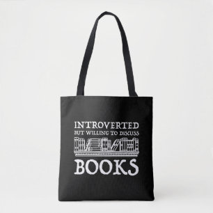 Bolsa Tote Apresentado, Mas Disposto A Discutir Livros