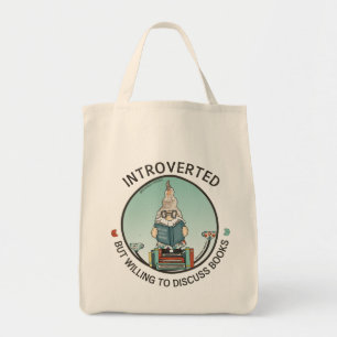 Bolsa Tote Apresentado, Mas Disposto A Discutir Livros