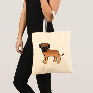 Bolsa Tote Apricot Casaco English Mastiff Cartoon Dog