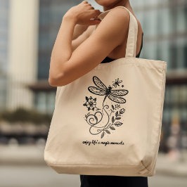 Bolsa Tote Aproveite o Dragonfly de Momentos Mágicos da Vida