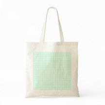 Aqua Check tote saco