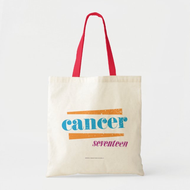 Bolsa Tote Aqua do cancer (Frente)