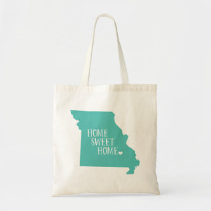 Bolsa Tote Aqua Missouri Home Sweet Home State Tote Bag
