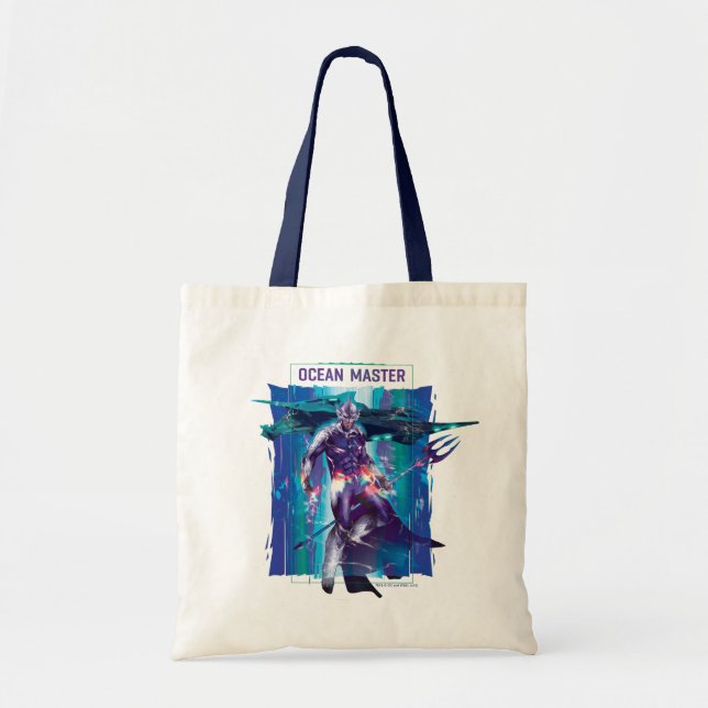 Bolsa Tote Aquaman | Orm Mestre Oceano Gráfico Refratado (Frente)