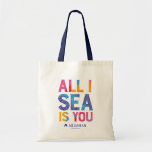 Bolsa Tote Aquaman "tudo mar de I é você" Paisley colorid