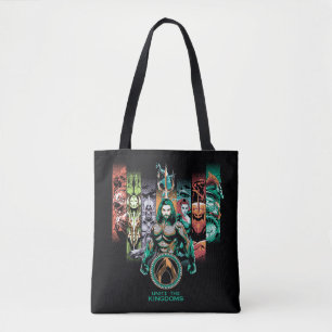 Bolsa Tote Aquaman   "Unir Os Reinos" Atlânticos Gráfico