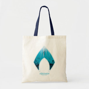 Bolsa Tote Aquaman   vê completamente o gráfico do oceano d