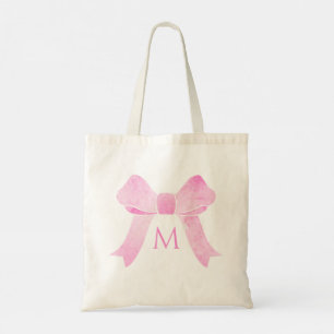 Bolsa Tote Aquarela Arco Rosa Bonito Monograma