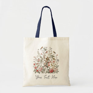 Bolsa Tote Aquarela de Flor de Campo Personalizada Moderna Fl
