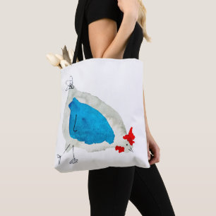 Bolsa Tote Aquarela de galinhas fofas