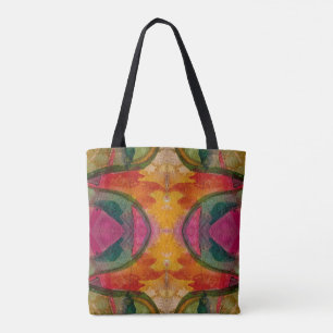 Bolsa Tote Aquarela E Abstrato De Tinta Expressionística Arte