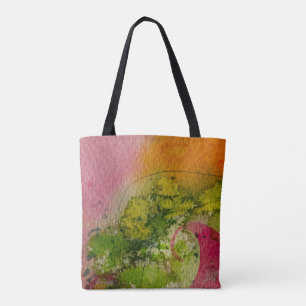 Bolsa Tote Aquarela E Abstrato Impressionística Arte