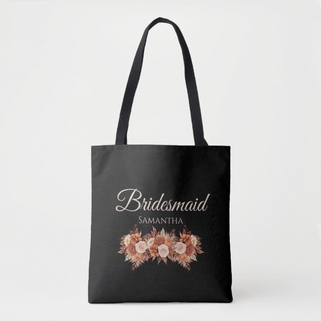 Bolsa Tote Aquarela Elegância de Outono - Presente para Damas (Frente)