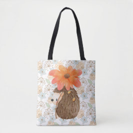 Bolsa Tote Aquarela Floral Cura