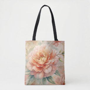 Bolsa Tote Aquarela Floral Delicada