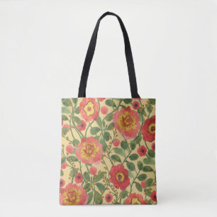 Bolsa Tote Aquarela Floral Retroativa: Elegância do Eterno