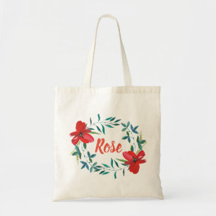 Bolsa Tote Aquarela Floral SeuNome