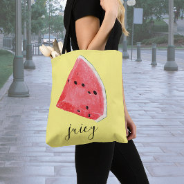 Bolsa Tote Aquarela Juicy Watermelon Wedge