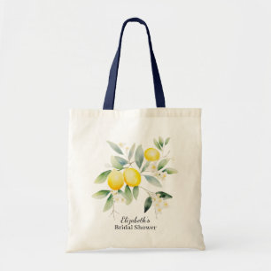 Bolsa Tote Aquarela Limão Mediterrâneo