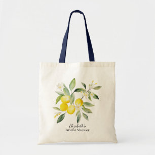Bolsa Tote Aquarela Limão Mediterrâneo