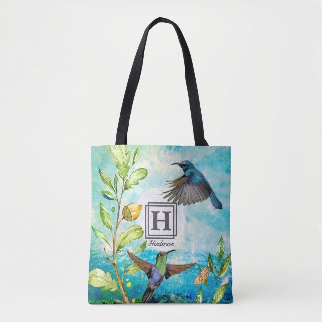 Bolsa Tote Aquarela | Monograma (Frente)