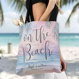 Bolsa Tote Aquarela No Casamento Na Praia