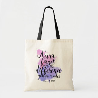 Bolsa Tote Aquarela Nunca Esquece A Diferença De Aposentação