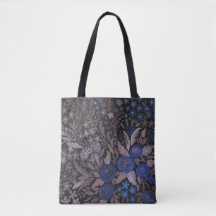 Bolsa Tote Aquarelas flores florais pequenas marinhos rosas c