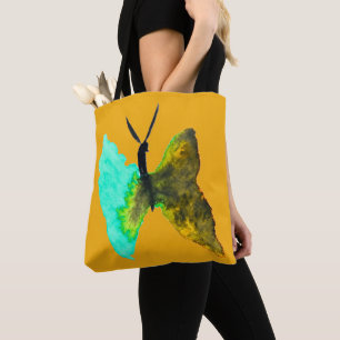 Bolsa Tote Aquário-aquário-borboleta bonito