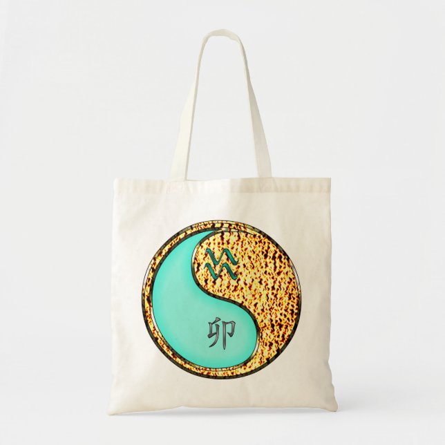 Bolsa Tote Aquário & Coelho de Fogo (Frente)