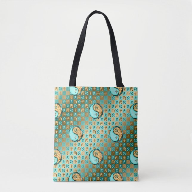 Bolsa Tote Aquário & Rato de Fogo (Frente)