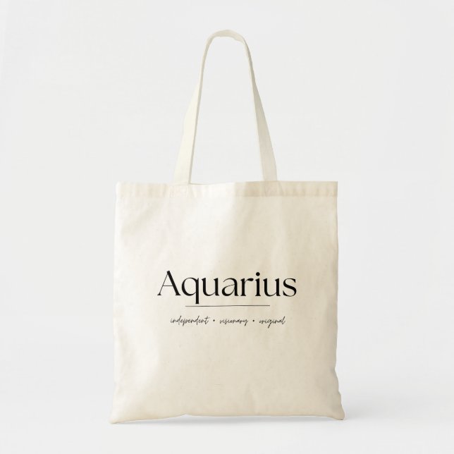 Bolsa Tote Aquário Zodiac (Frente)