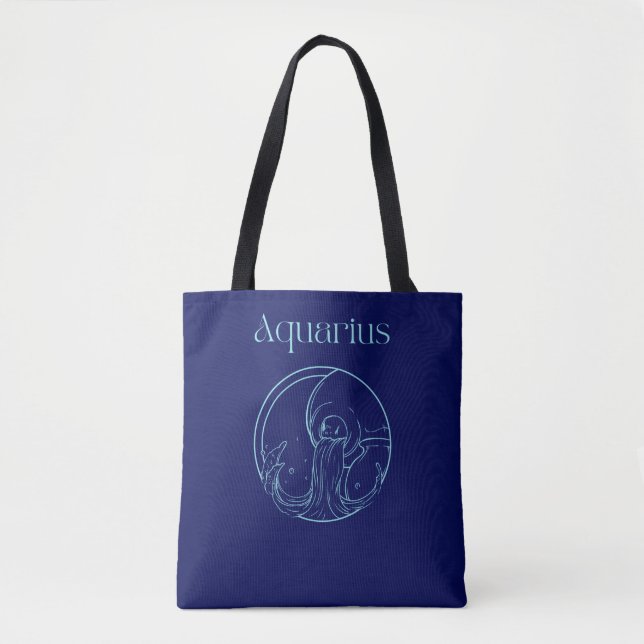 Bolsa Tote Aquarius Zodiac  (Frente)