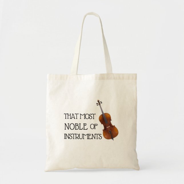 Bolsa Tote Aquele mais nobre dos instrumentos - Cello (Frente)