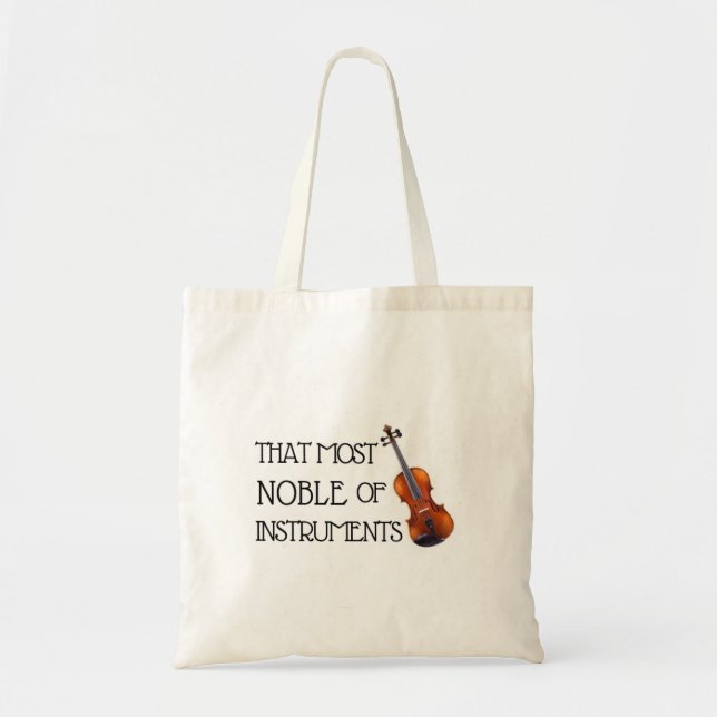 Bolsa Tote Aquele mais nobre dos instrumentos - Viola (Frente)