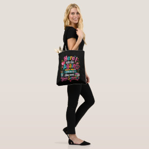 Bolsa Tote Aqui Vamos Nós de Novo Primeiro Dia de Escola Engr