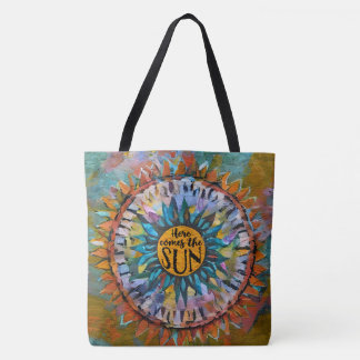 Bolsa Tote Aqui vem o Sol Sunshine Boho