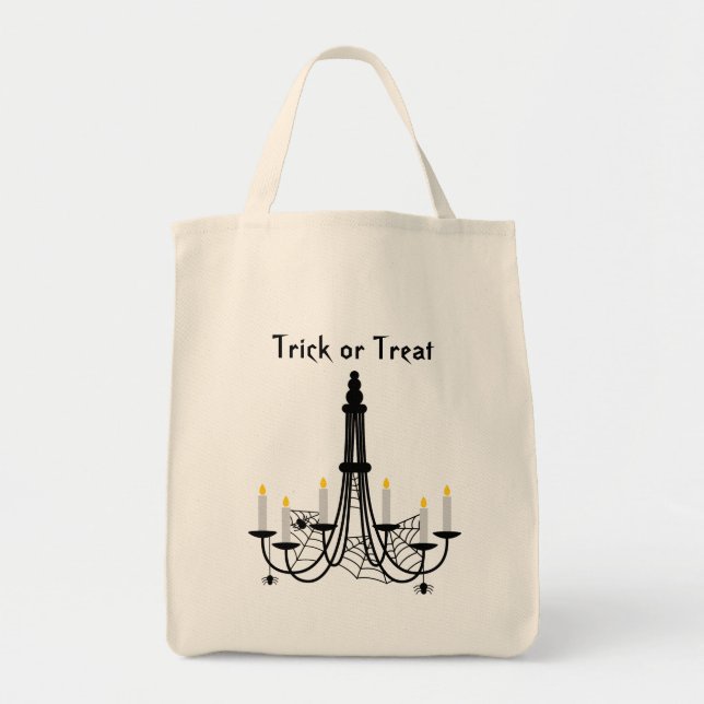 Bolsa Tote Aranha-candelabro-gótica Halloween (Frente)