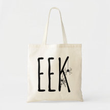 Aranha Eek & Sacola Tote Assustadora de Teia de Ar