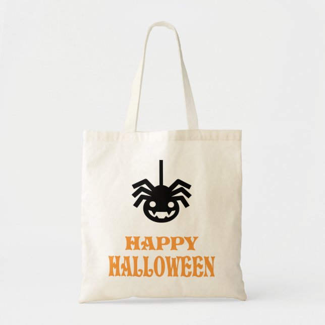 Bolsa Tote Aranha Halloween (Frente)