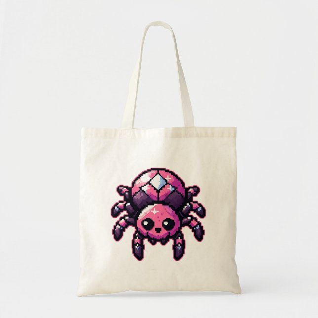 Bolsa Tote Aranha-Pixel Cuja Pixel (Frente)