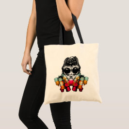 Bolsa Tote Aranha-queda-branca com chapéu de Dewdrop