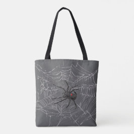 Bolsa Tote Aranha-Viúva Negra E Arte De Desenho-Da-Aranha