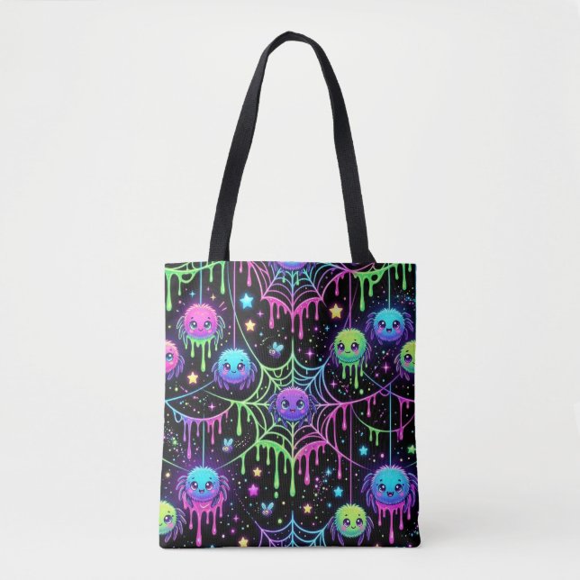 Bolsa Tote Aranhas Adoráveis (Frente)