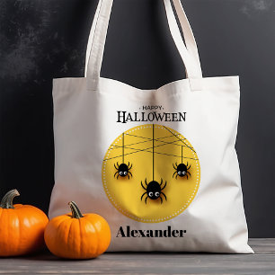 Bolsa Tote Aranhas Assustadoras Teia de Aranha Halloween