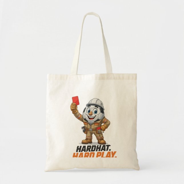 Bolsa Tote Árbitro de Futebol com Capacete de Proteção (Frente)