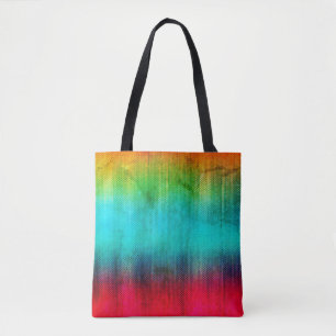 Bolsa Tote Arco-Abstrato Grunge