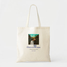 Bolsa Tote Arco azul grita 40 anos de casamento