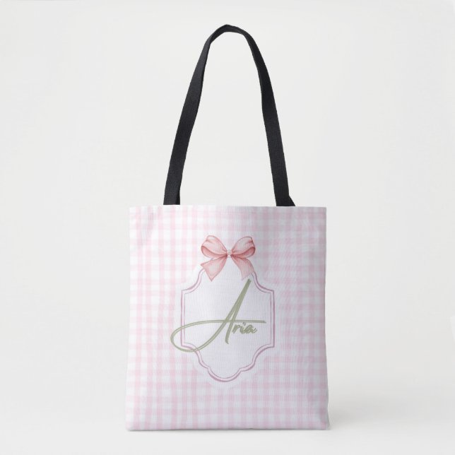 Bolsa Tote Arco de Aria Baby Girl Personalizado (Frente)