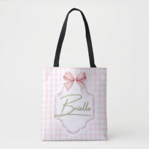 Bolsa Tote Arco de Enfermeira da Brielle Baby Girl Personaliz